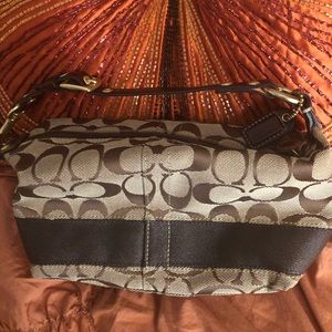 Coach tan shoulder bag